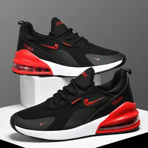 Men'S Mesh Shoes, Air Cushion Shock Absorbing Running Shoes