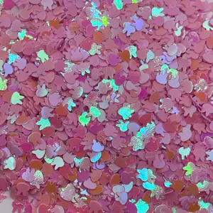 Pink Bunny Shaped Glitter