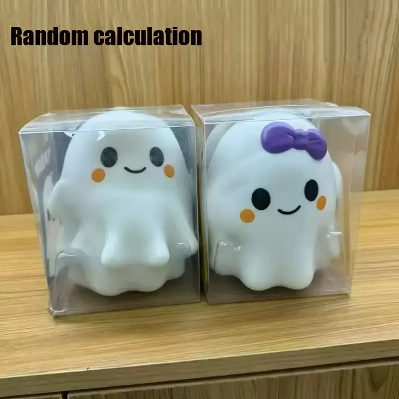 2026 Halloween Ghost Stress Relief Toy, Slow Rebound Funny Mallow Candy Toy, New Bestseller, Perfect for Relaxation and Fun