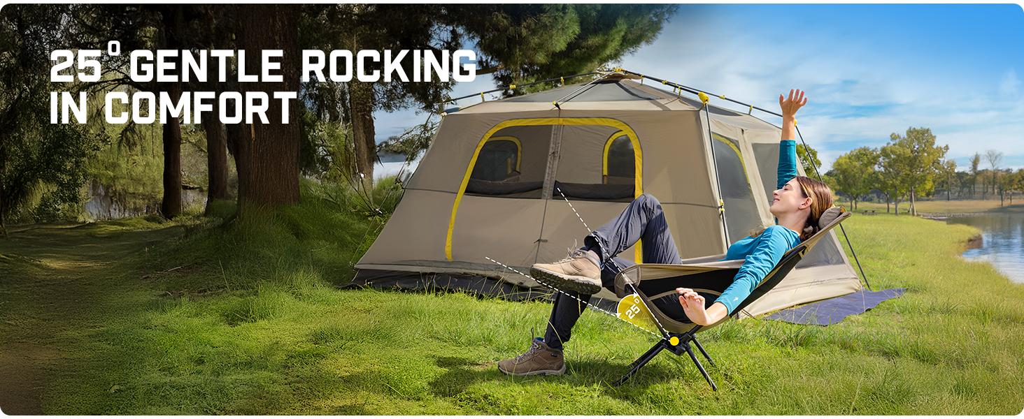 【FathersDayGift】FanttikOutdoor Zeta L8 Max Camping Chair, Portable & Lightweight, Comfort-Driven Foldable Rocking Chair with Carry Bag for Camping, Hiking, Patio, Fishing, Support up to 250 lbs,summerwins 【FathersDayGift】FanttikOutdoor Zeta L8 Max Camping Chair, Portable & Lightweight, Comfort-Driven Foldable Rocking Chair with Carry Bag for Camping, Hiking, Patio, Fishing, Support up to 250 lbs,summerwins
