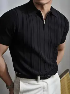 #SummerVibes 2026 New Spring and Autumn Comfortable Skin-Friendly Business Style Handsome Personalized Fashionable and Trendy Unisex Viscose Polyester Casual Short-Sleeve Knitted Sweater