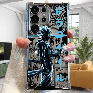 Cool Anime D-Dragon B-Ball Protective Phone Case for Samsung S26 S25 S24 S23 S22 Plus Ultra & iPhone 17 Air 16 15 14 13 12 11 Pro Max Plus, Anti-Fall Shockproof Transparent Soft Back Cover