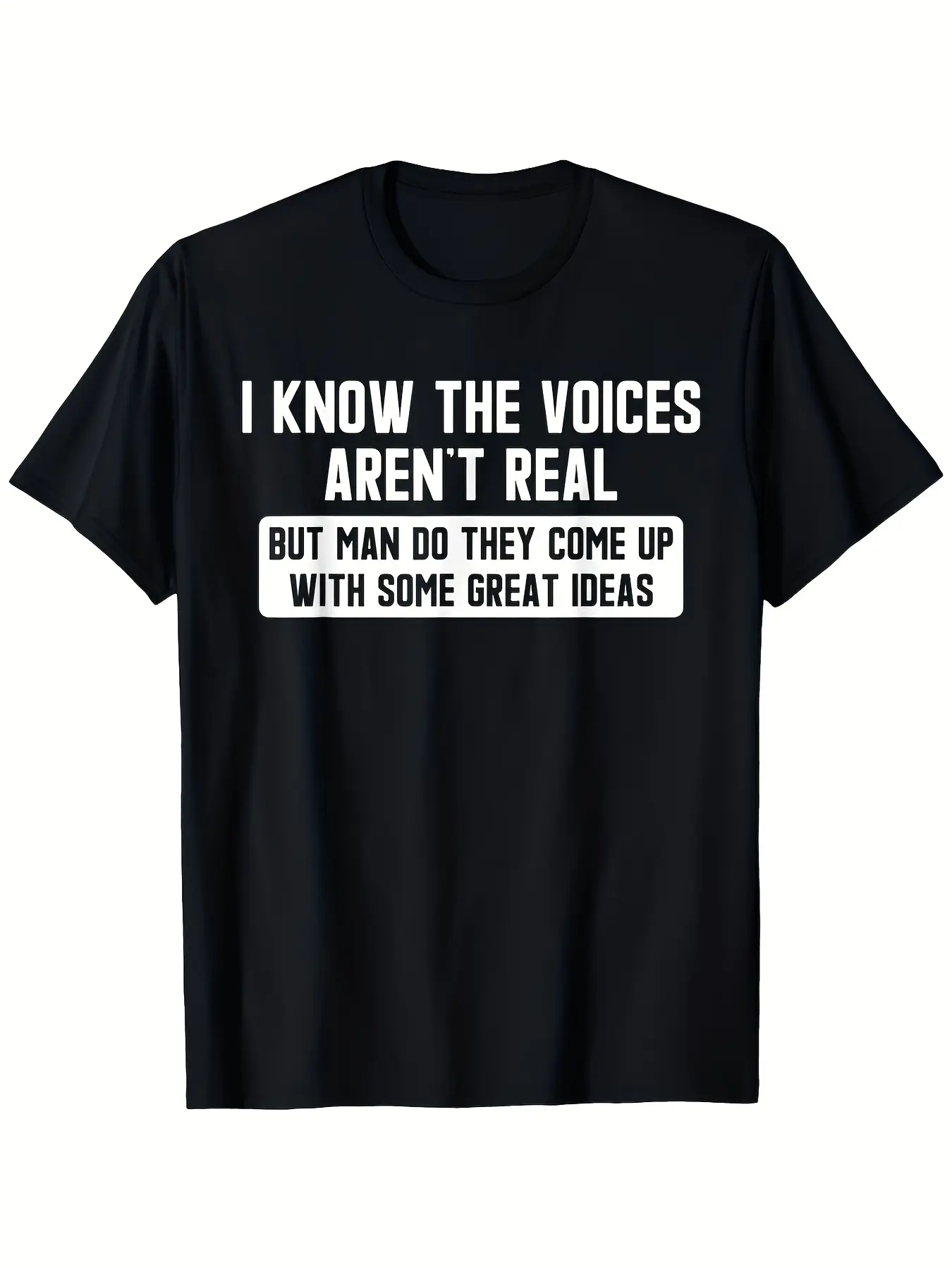 Schizophrenia Awareness T-Shirt - I Know The Voice unisex soft cotton short sleeve t shirt, vintage graphic casual tee for men women teens, perfect birthday holiday gift for camping travel gym daily street  wear