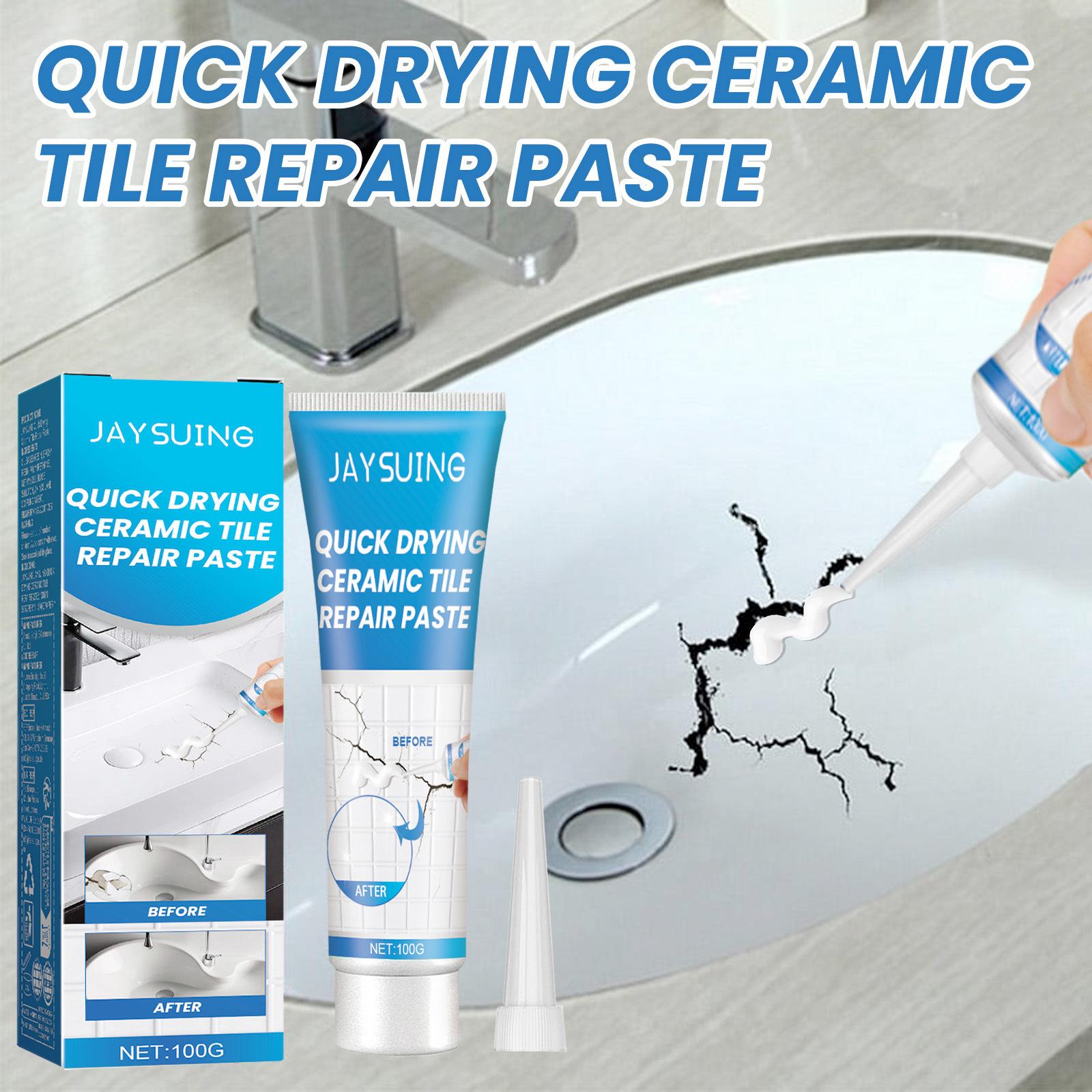 Jaysuing Tile Repair Gel – Crack & Hole Repair Adhesive for Bathtubs, Marble, Furniture, Floor Tiles & Toilets