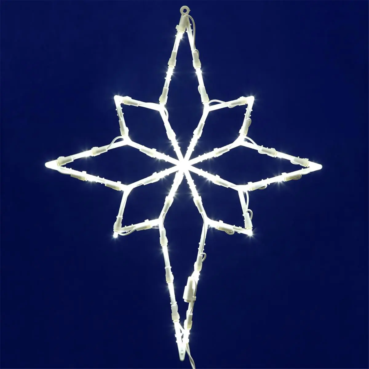 212 MAIN 18 in. Star of Bethlehem Wire Frame Decoration - 35-LED Christmas Mood Lighting, Energy-Efficient Durable Tech, Party Decor, Friendship Gift for Special Occasions, Home Holiday Wedding Accent