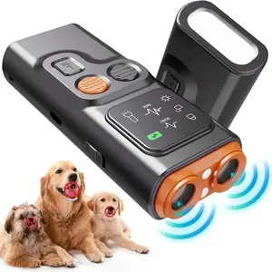 Dog Barking Control Tool, USB Rechargeable Dog Training Device, Pet Training Kit with LED Flashlight and HD Display, Behavior Correction