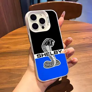S-ShelbySE car logo Phone Case For iPhone17 Air 16 15 14 Plus 13 12 11 Pro 7 8 XS Max XR silver black bumper case
