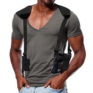 Concealed Carry Shoulder Holster Vertical Shoulder Gun Holster Adjustable for Most Handguns or Pistol