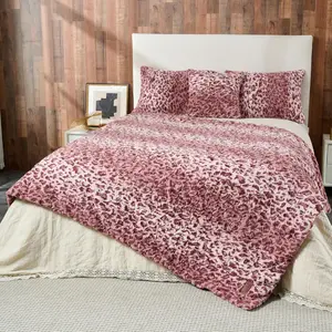 Faux  Faux   Print Throw Blanket,Super Thick Warm Leopard Print Blanket Throw,Fuzzy Luxury Plush Decorative Blanket for Couch Bed Sofa( Leopard,60''x 90'')