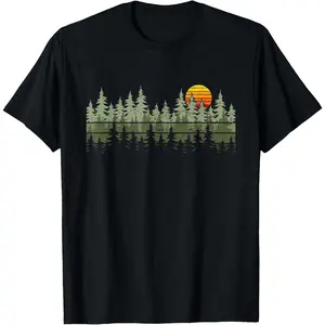 Trees Wildlife Nature Vintage Forest T-Shirt
