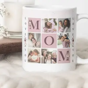 Mom Coffee Mug - Personalized Photo Collage Tumbler for Drinkware -  CLICK CHAT WITH SELLER TO SEND PHOTOS