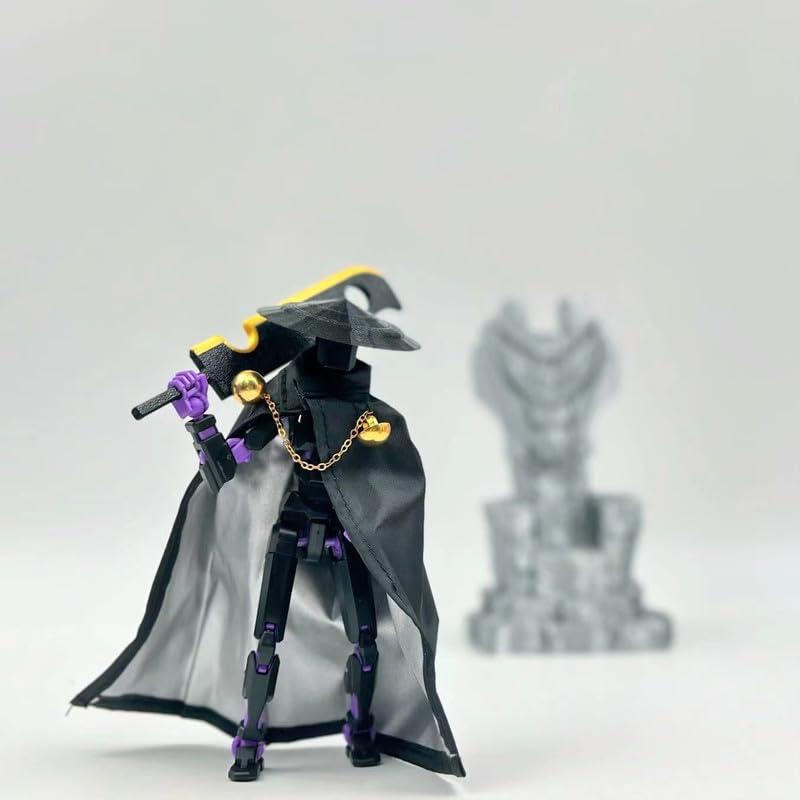 Assembly Completed T13 Action Figures,Dummy 13 Action Figure, Robo 13 3D Printed Action Figure - The Ultimate Hero for Action-Packed Playtime, 5.2 Inch (Swordsman)