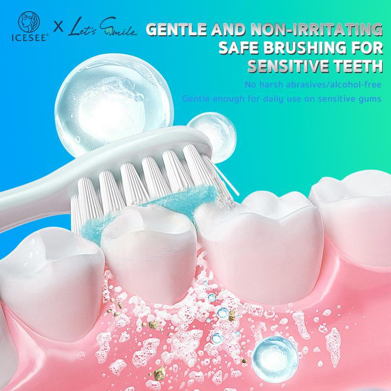 ICESEE Gentle Non-Irritating Soothing Sensitive Teeth Natural Plant Extracts Fruity Aroma Fresh Breath Effective Cleaning Daily Oral Care