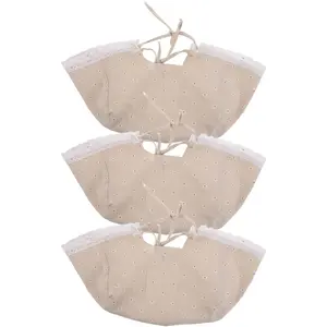 3pcs Basket Liners Breathable Wicker Basket Cloth Inserts for Bread Fruit Washable Liners for Organizing Shopping 11.81X7.48X5.51In