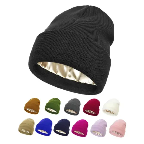 Solid Color Beanie Hats for Men & Women - Fitted Knitting Warm Hat for Fall & Winter Outdoor Activities - Machine Washable Daily Clothing Decor