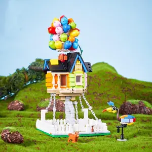 Balloon House Design Building Blocks Toy, Creative Building Blocks Toy, Fun Toy Suitable for Creative People, Home Decoration, Stem Building Blocks, House Building Kit
