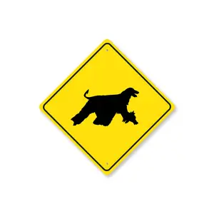 Dog Crossing Diamond Sign - Names Starting with "A"