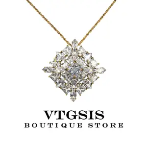 Geometric Crystal Choker Prism-Cut Gems in Solid Gold Setting | Red Carpet Radiance | Artisan Architectural Glamour