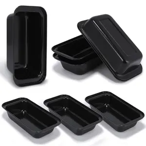 6 Pack Bread Pan Set, Non-Stick 9×5 Loaf Pans for Baking Homemade Bread, Sourdough, Brownies, Cake, Carbon Steel, Rectangle Baking Pans