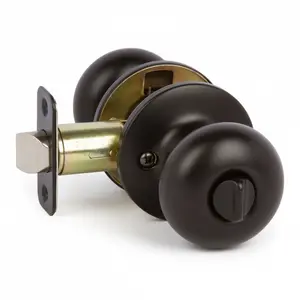 Bedford Privacy Door Knob, Matte Black