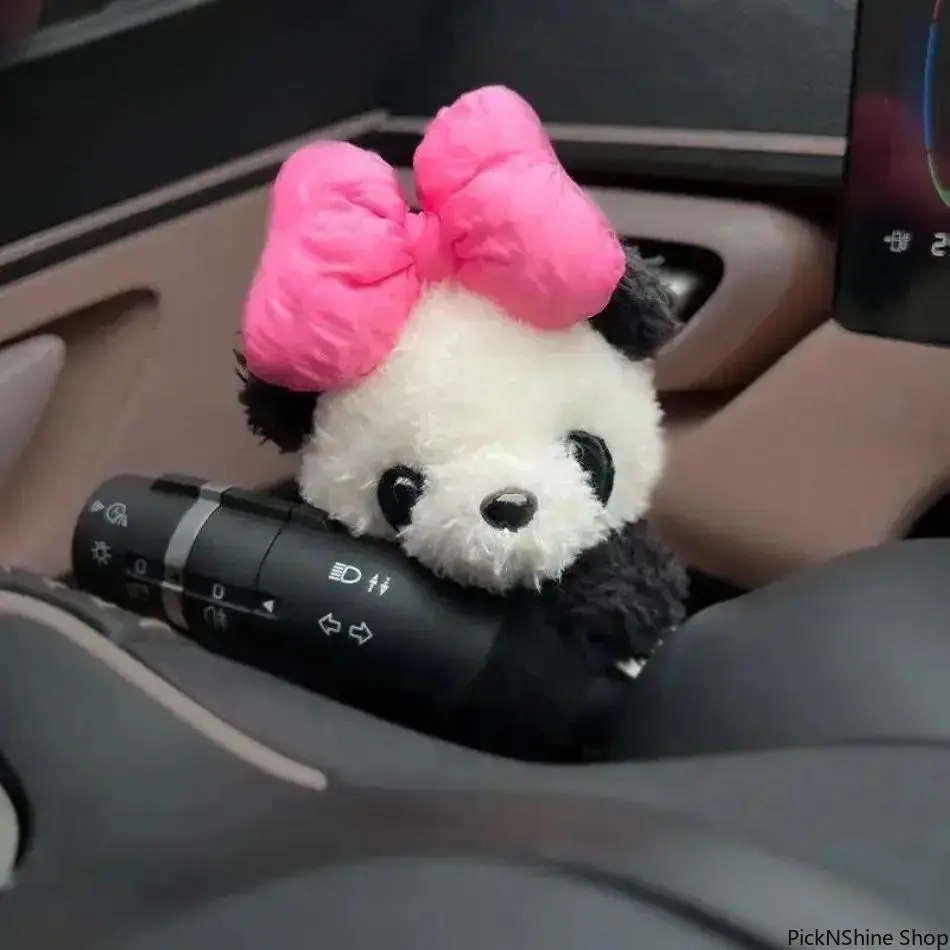 Car Tissue Holder Panda Cartoon Design Universal Auto Tissue Box Stylish Vehicle Interior Decoration for Car Seat Dashboard