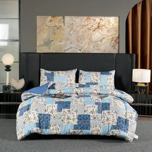 Luxurious Plaid Floral Quilt, Thick Warm Winter Bedding, Dual-Sided Use, Multiple Sizes, Home Dorm Essentials