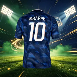 2026 France 10# Mbappé 7# Dembele Short And Long Sleeve Soccer Jersey Fans Version Breathable
