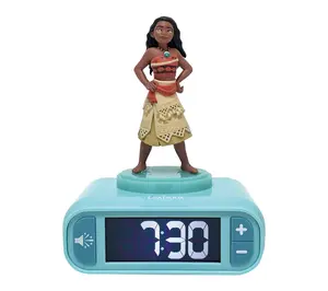 Lexibook Vaiana Night light Alarm Clock with Sounds