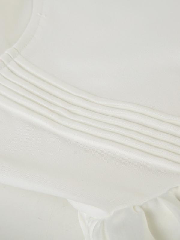 Women's elegant white slim-fit strapless floor-length dress with simple chest-shaped back strap design for evening gowns, suitable for wedding parties, clubs, formal wear, Classy Dresses