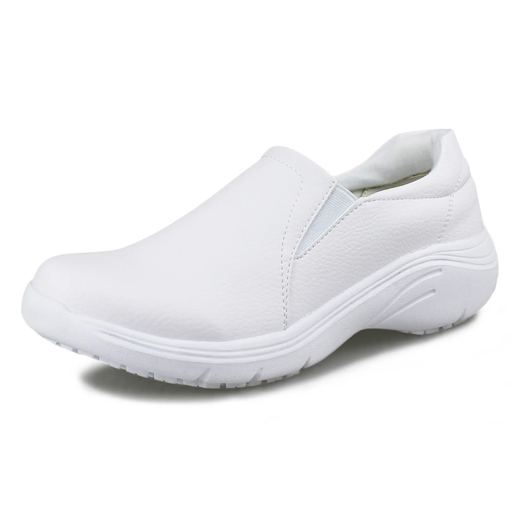 Hawkwell Women's Slip On Round Toe Walking Shoes, Lightweight Slip-Resistant Nursing Clogs with EVA Sole