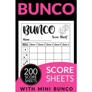 Bunco Score Cards: 200 Score Pads for Scorekeeping | Bunco Score Cards | Bunco Game Score Sheets | Bunco Score Cards for Bunco Dice Game | Includes Mini Bunco Box