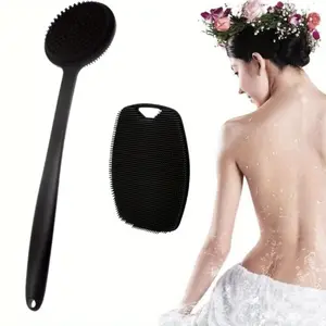 2 Pcs Back Scrubber for Shower, New Upgrade Multifunction Exfoliator Body Scrubber for Effective Shower Scrubber for Body, Ergonomic No-Slip Handle and Easier Product Foam Silicone