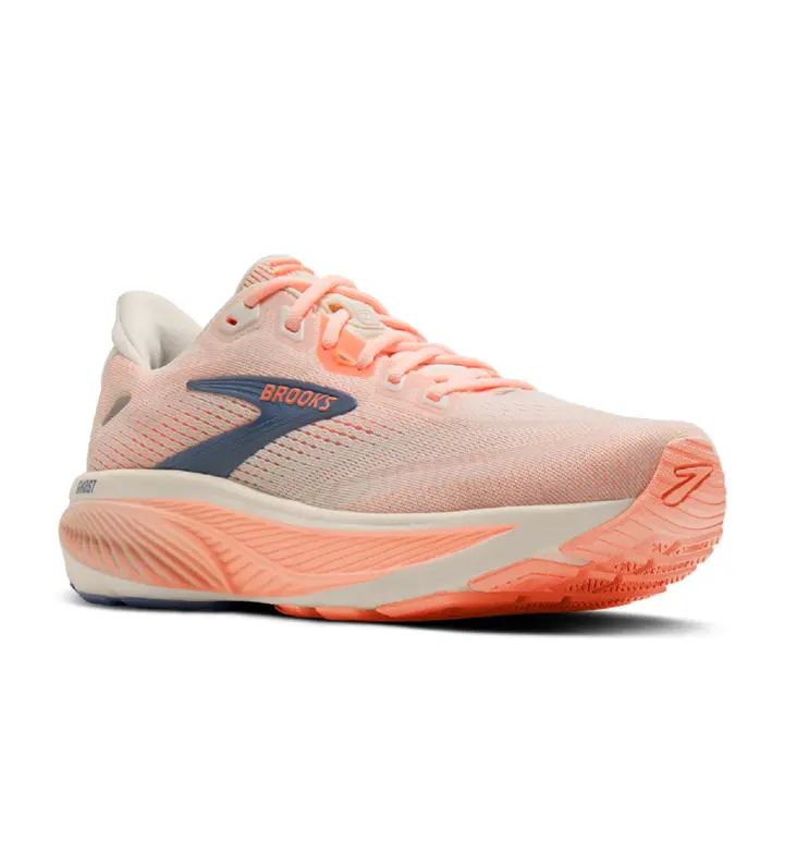 Brooks Ghost 15 Women's Running Shoes - Pink & Navy - Lightweight & Comfortable - Ideal for Daily Wear & Training