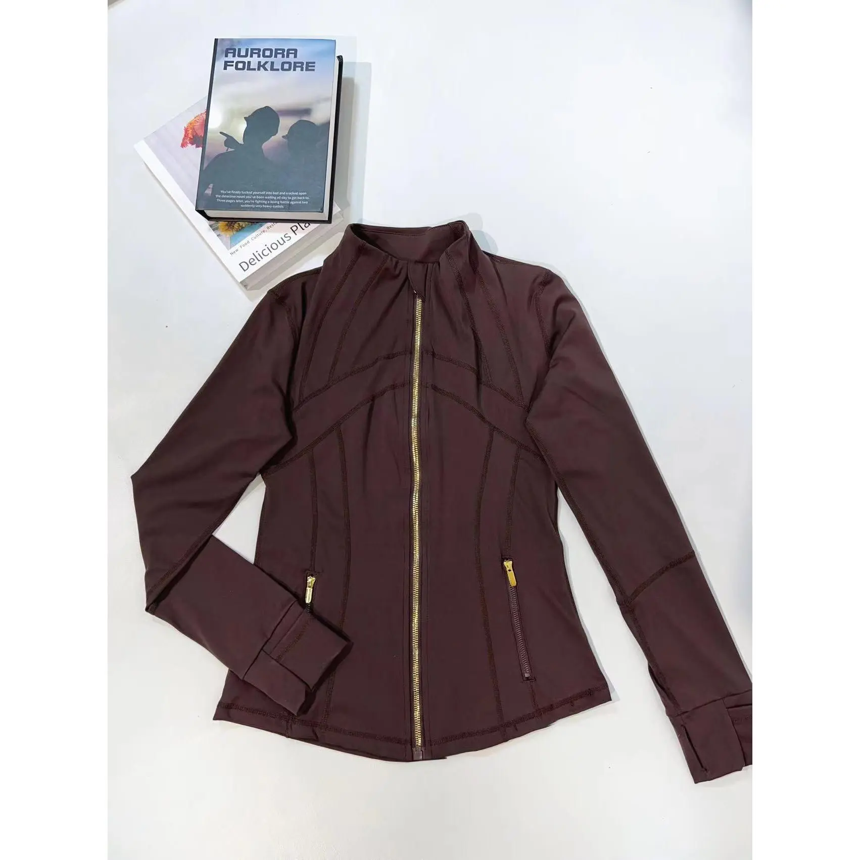 Coffee Gold Long Jacket