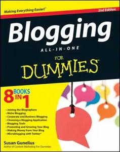 USED-Blogging All-In-One for Dummies by Gunelius, Susan (Paperback)