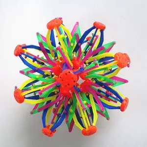 Magic Stretch Ball Toy, Boys Girls Baby Deformation Ball Elastic Bouncy Ball, Multi-Functional Contracting Flower Ball Parent-Child Interaction