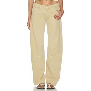Free People Fable Twisted Seam Jean in Oat Latte