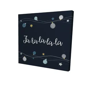 Begin Home Decor 2080-2424-HO4 24 x 24 in. Christmas Ball Vector Canvas - Holiday Living Room Decor