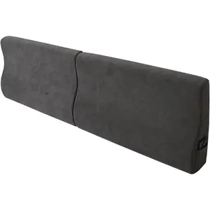 Cal  Wedge headboard Pillow Triangular Bed Wedge Pillow for Headboard Large Couch  Support Pillow for Bed Sitting up Replacement, Gray