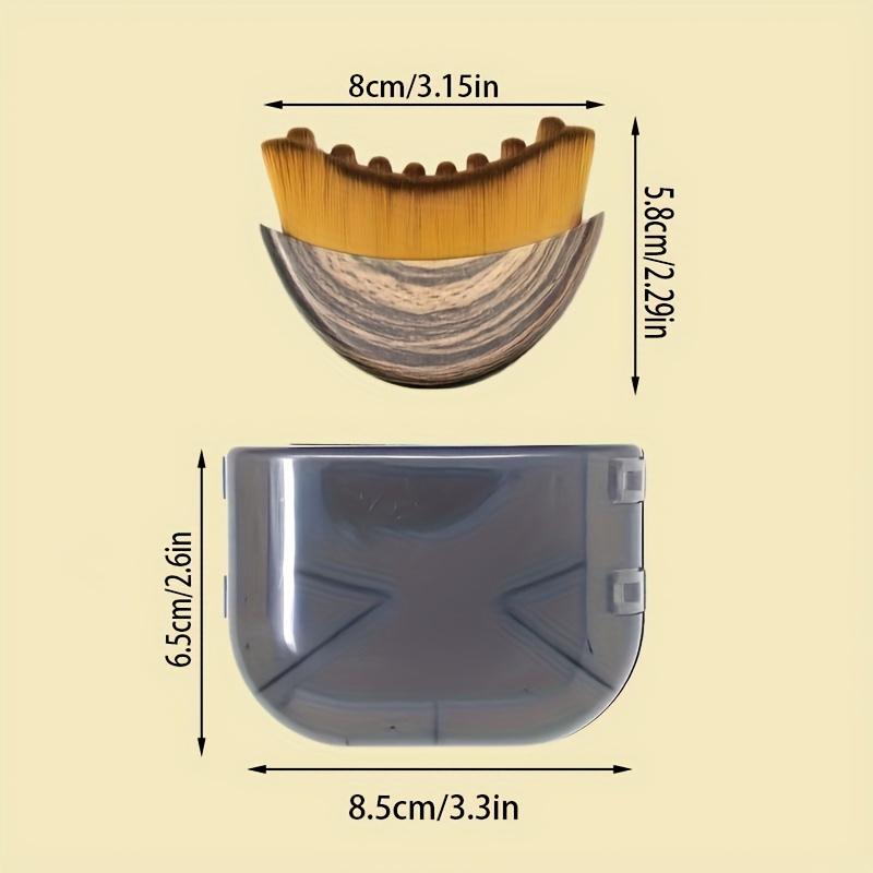 Multifunctional Lymphatic Facial Massager and Brush with Storage Box - Soft Nylon Bristles - Ergonomic Oval Head - Suitable for Sensitive Skin - Stimulates Lymph Nodes - Skincare Tool for Reducing Puffiness and Lymphedema