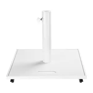 LAGarden Patio Umbrella Base with Wheels Square Market Stand 220Lbs Outdoor Deck