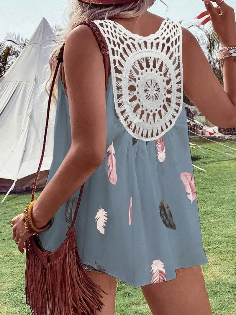 princess polly baby blue dress Structure midi boho dress - White - Women main image 0