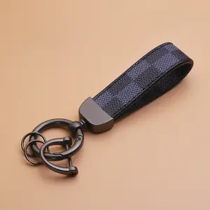 Car Keychain - Genuine Leather Wristband Keychain, Unisex, Luxury Keychain, Suitable for Car Keys, House Keys, and Bag Keys