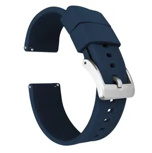 Navy Blue Elite Silicone Watch Band - Citizen Tsuyosa (18mm)