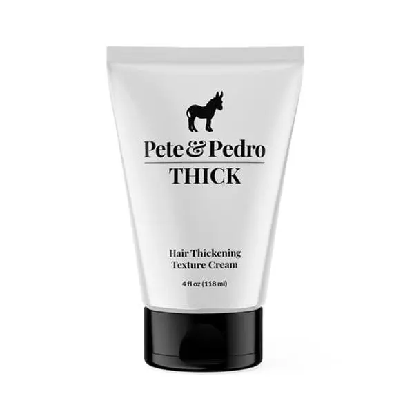 Thick Hair Styling Cream - Light Hold, Low Shine Thickening & Texturizing Coconut Oil Hair Cream | Adds Thickness, Body, Volume, Fullness | For Fine, Thin, & Thinning Men's & Women's Hair, 4 oz.