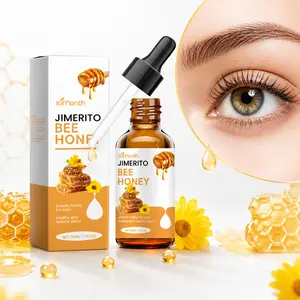 Natural Jimerito Honey Eye Drops - Gentle Daily Moisturizer for Dry Eyes with Dropper, Soothing Relief & Vision Support (1 fl oz)
