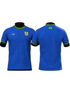 2024 Hot Selling Brazil Limited Edition Mens Football Shirt Youth Kids Training Soccer Short Sleeve Uniform Breathable Jersey