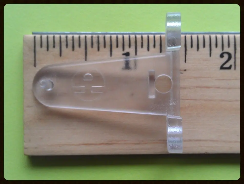 Hold Down Plastic Bracket For 2 inch Horizontal Blind- Pack of 2 - Clear