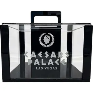 Custom Engraved Acrylic Poker Chip Carrier - 600 Chip Capacity