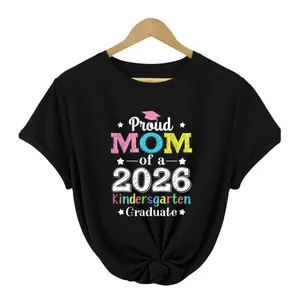 Comfortable 100% Cotton Mom Tee – 2026 Kindergarten Graduate Graduation Party Outfit